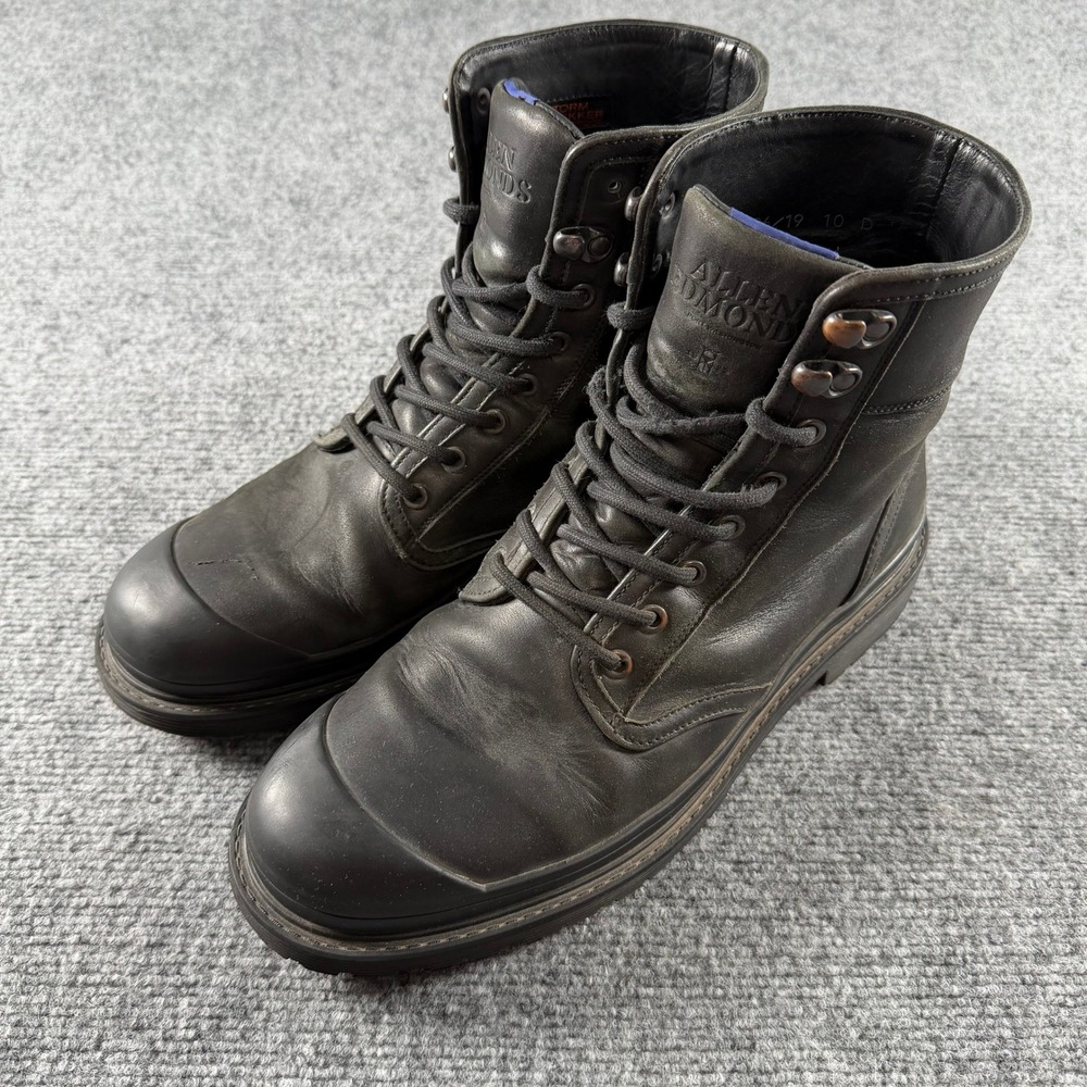 Allen Edmonds The Ranger Boots Mens 10 D Black Storm Trekker Horween Leather